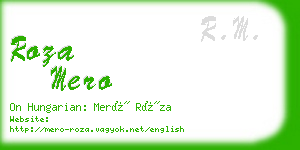 roza mero business card